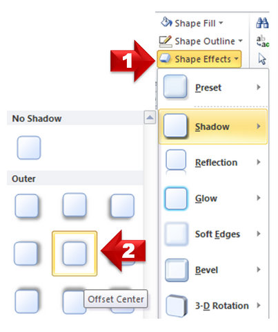 Shadow Shape Effect in PowerPoint