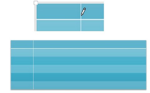 Table with Accent Applied