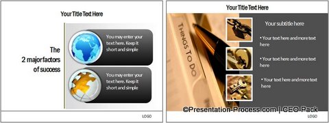 Text Boxes with Images in PowerPoint CEO Pack