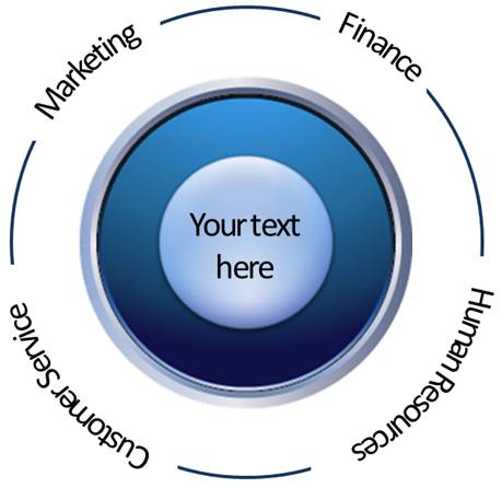 Text Effect with Design Element in the Center Text Effect with Design Element in the Center