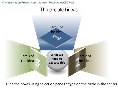 3 Related Areas Template with Hidden Objects