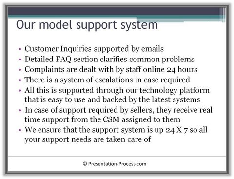 list without chunking on presentation slide