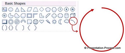 Circular Arrow Diagram Menu
