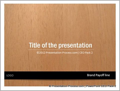 PowerPoint Title Slide with Rectangle Shape