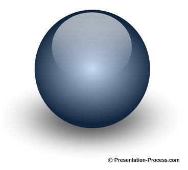 PowerPoint Slide Design Glossy Ball