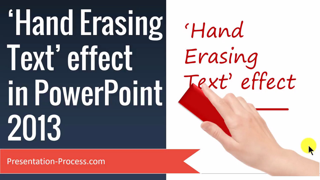 How To Create Hand Erasing Text Effect in PowerPoint